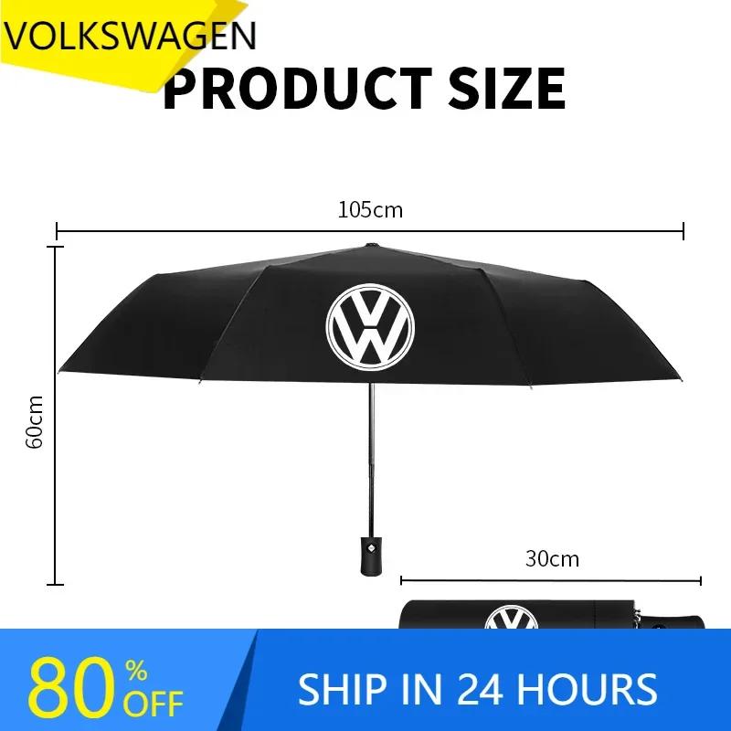 PET1 Для VOLKSWAGEN VW Новая Jetta VW Для Volkswagen Логотип Автомобиля Складной Зонт Аксессуары Защита от УФ для VW Scirocco Polo T5 Passat b6 Вперед