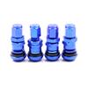 4Pcs Car Truck Motorcycle Valve Short Stems Metal Bolt Tire Valve Stem Kit with Dust Cap Valve Stems 1