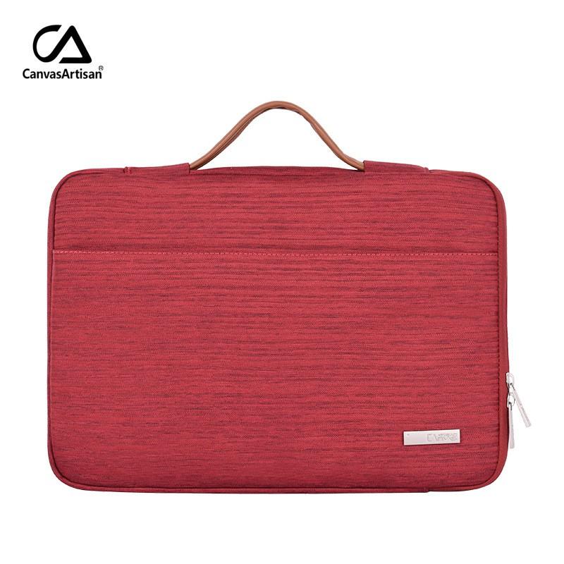 Canvas Artisan Laptop Sleeve MacBook Pro 13 15 Inch Water Resistant Shockproof Protective Case Neutral Design