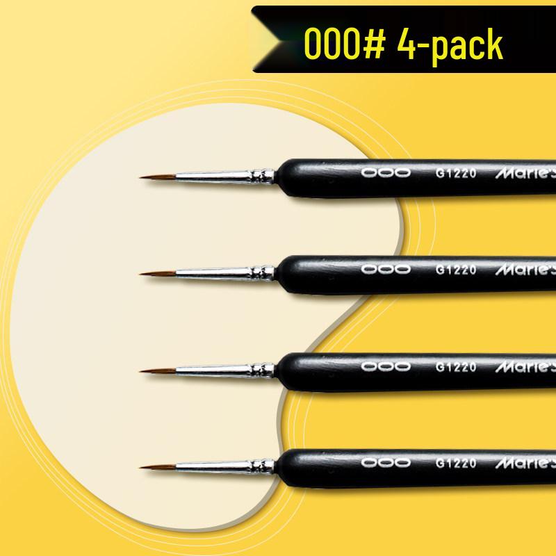 Mali G1220 Wolf Hair Liner Brush for Watercolor, Gouache, Chinese Painting, Nail Art, Oil Painting, and Line Drawing.
