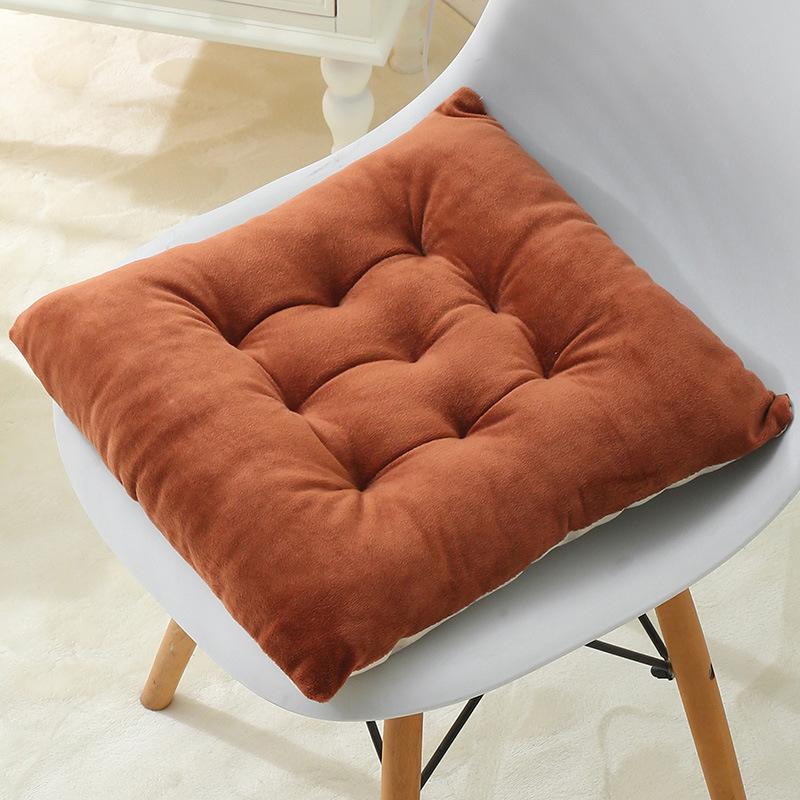 Extra Thick Fluffy Velvet Cushion Pad for Long Sitting - Large Round Chair or Floor Mat
