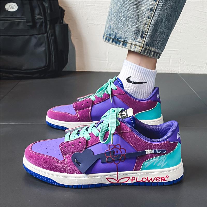 2024 Spring Summer Trendy Red Men Casual Sneakers Lace-up Men's Designer Shoes Lightweight Male Flat Shoes Zapatillas Hombre