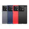 Для Для Poco X6 5G Чехол Обложка Xiaomi Для Poco X6 Pro 5G Capas Ударопрочный Задняя крышка телефона Углеродное волокно Мягкий ТПУ Fundas Для Poco X6 5G