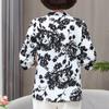 Элегантные блузки для женщин, топы больших размеров, повседневная свободная женская рубашка с коротким рукавом, летняя винтажная одежда