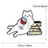 Милая кошка брошь для красного вина забавные аксессуары для рюкзака повседневные аксессуары для значков