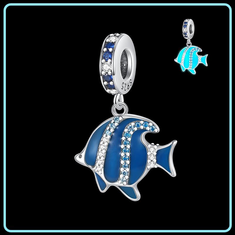 Copper Glow In The Dark Firefly Dangle Charms Fit Original Brand Bracelet And Necklace Jewelry Making Gift