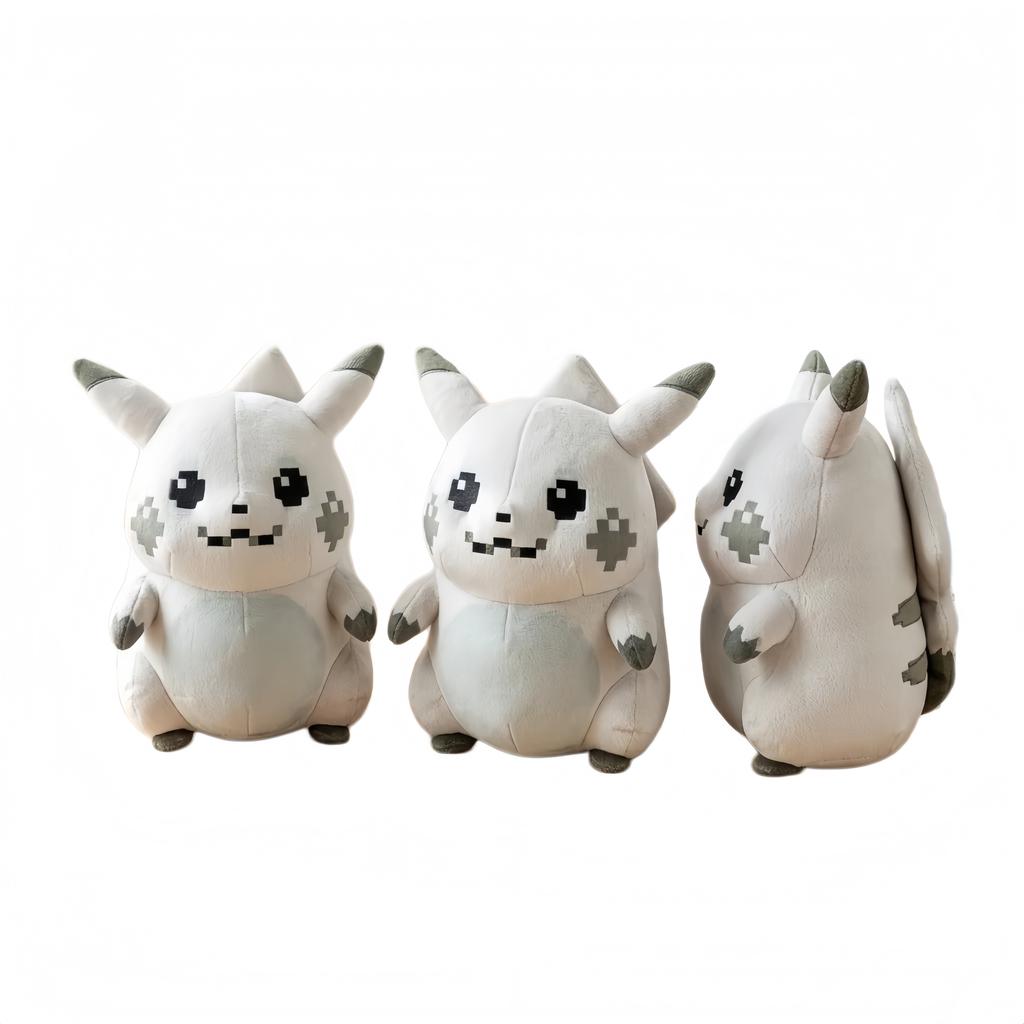 30Th Anniversary Initial Pixel Pikachu Stuffed Doll Anime Hobbies Collection Adorably Home Decor Toys Anime Doll Gift