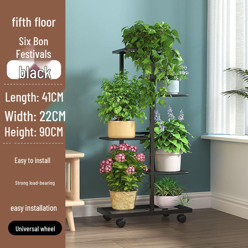 Multi-layer Space-saving Succulent and Flower Pot Shelf for Indoor/Outdoor Use – Ideal for Living Room, Balcony, or Garden