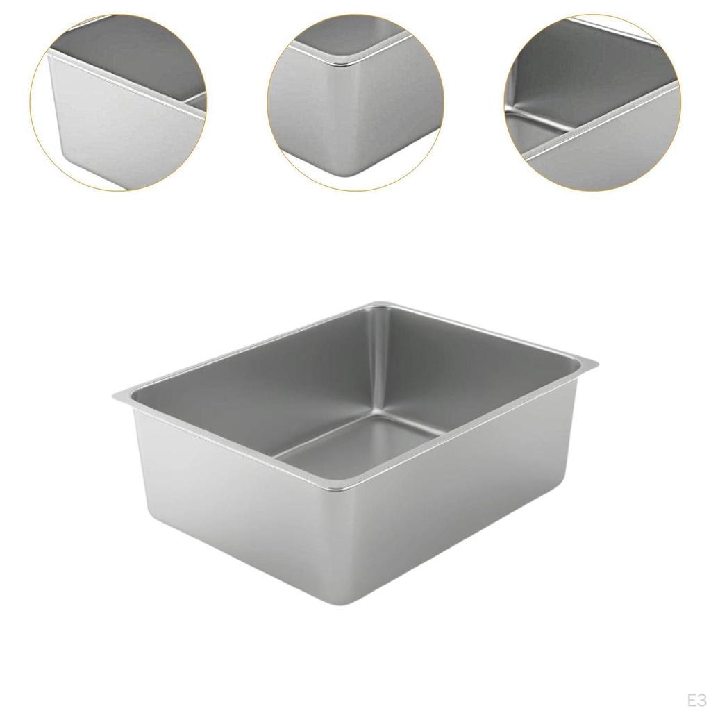 Коробка для кофе Cat Brewer из нержавеющей стали с открытым верхом и внутренней частью, металлический поддон для кошек