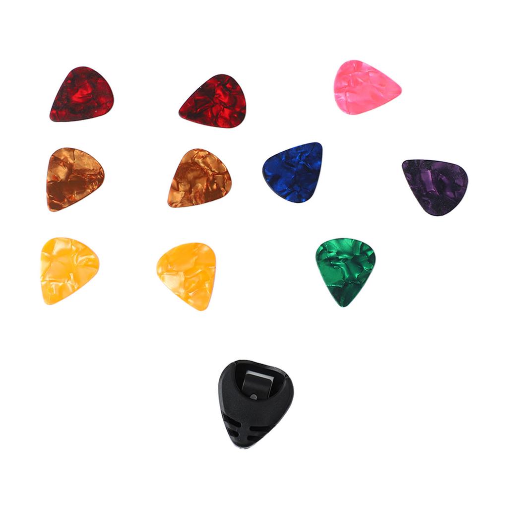 10 шт. Медиатор для гитары Плектр и Набор держателей для медиаторов для гитары Портативный инструмент для басовых аксессуаров