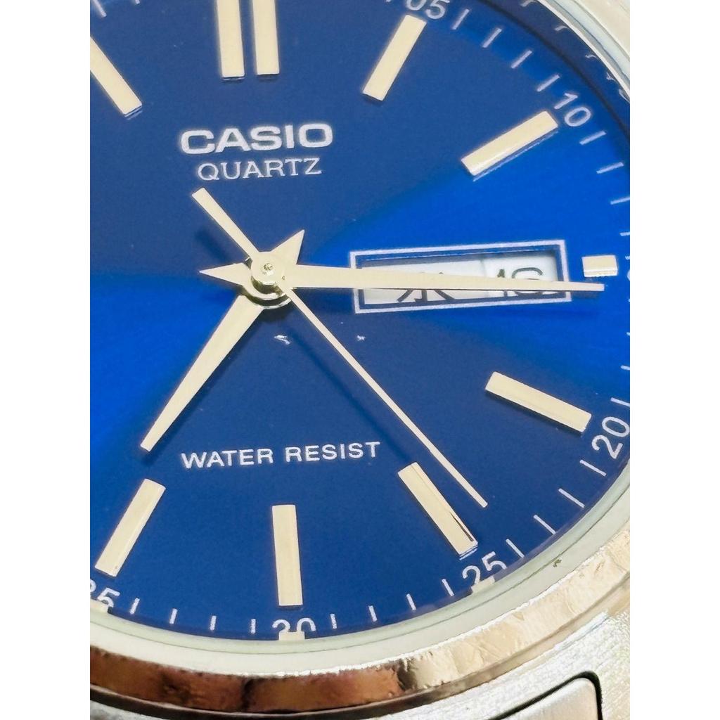 Б/у [CASIO] Casio MTP-1239DJ | Синий циферблат | Кварцевые часы | Мужские | Рабочее состояние | Заменена новая батарейка |