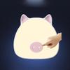 Mini Night Cute Pig Lamp with Touch Sensor Color Change Battery for Kids Bedroom Pak55 | Table Lamps