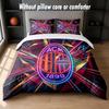 AC Milan Design Bed Bedding Set 1 Duvet Cover + 2 Pillowcases Soft Breathable Household Bed Linens