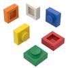 10 шт. 3024 Кирпичик 1x1 Moc Короткий с 1 отверстием Цветные Запасные Детали Совместимые с Детской Игрушкой Сборка Подарочная Коробка Сделай Сам