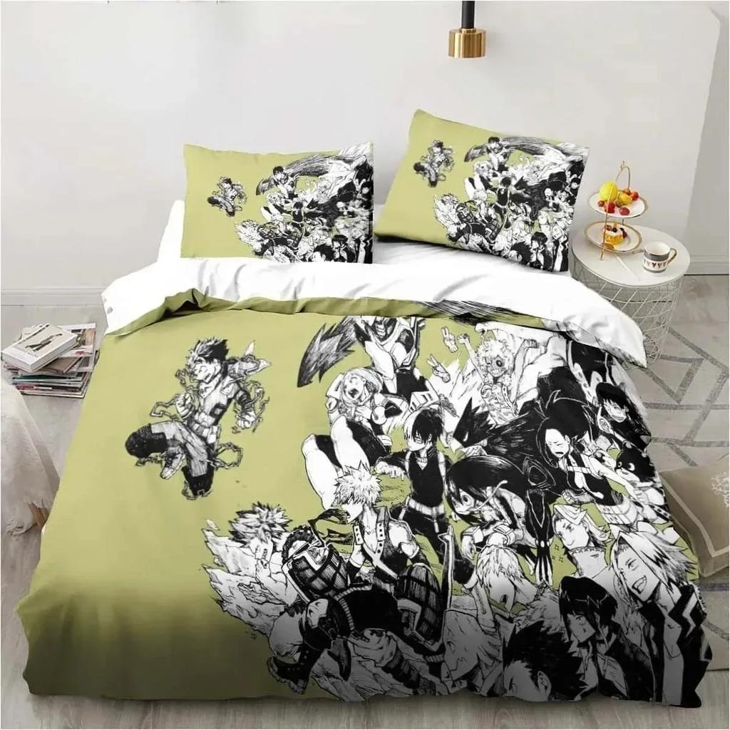 3D Print Bedding Gift My Hero Academia Bedding Set Single Twin Full Queen King Size Bed Set Adult Kid Bedroom Home Textile
