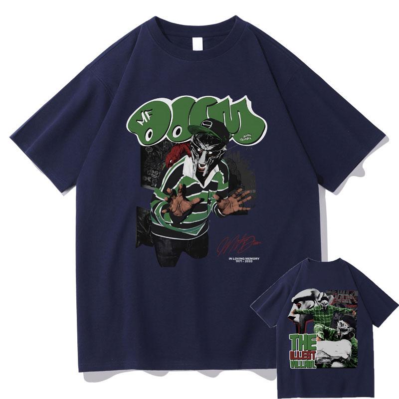 Рэпер Mf Doom Madvillainy The Illest Villains Двусторонний Принт Футболка Мужская Мода Оверсайз Футболка Мужская Хип-Хоп Тренд Футболки