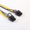 10 шт. 30 см Кабель питания PCIE PCI-E 8-контактный на 2x 8 (6 + 2) Пин адаптера видеокарты