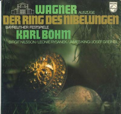 Виниловая пластинка KARL BOEHM ORCHESTER DER BAYREUTHE Вагнер Фрагменты Кольца Нибелунга 6833083 PHILIPS 1973 Нидерланды Классическая Бывшая в употреблении