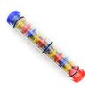 Baby Rain Stick Rainmaker Rainbow Mini Wooden Musical Shake Beaded Raindrops Rattle Rainmaker Toy For Baby Shaking Early