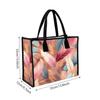 Fashion Feather Print Tote Bag Large Capacity Casual Handbag for Daily Use Shopping Outdoor Travel