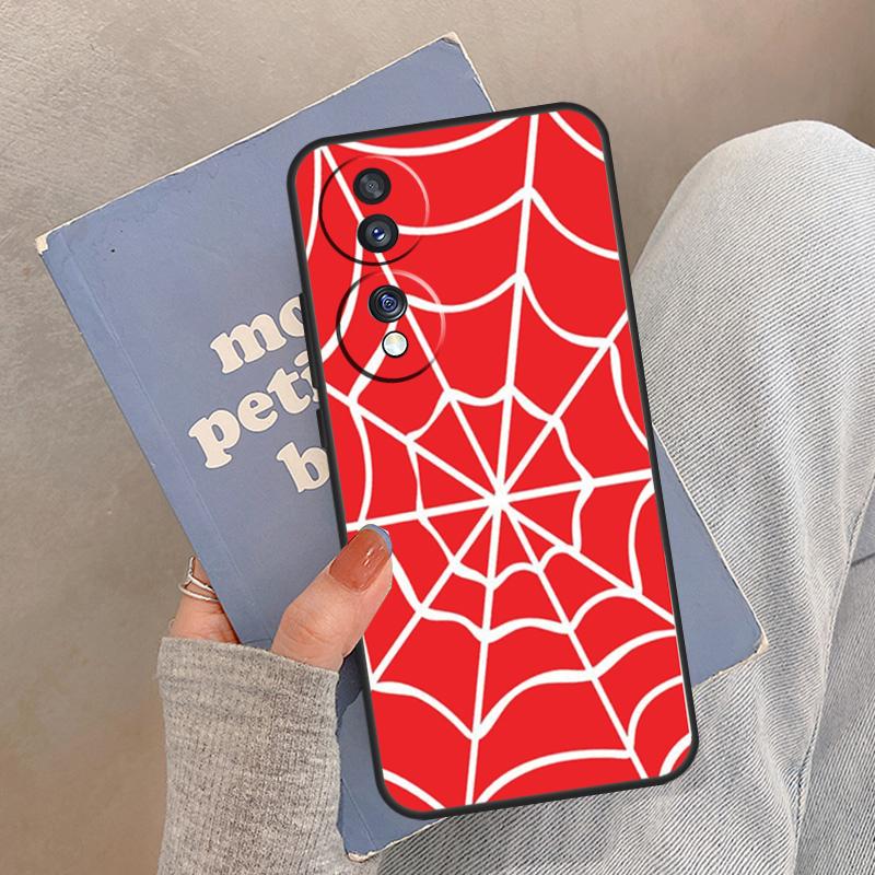 Чехол-маска с паутиной для Huawei Honor X8 X9a 50 70 Magic5 P40 P30 P20 Lite P50 Pro Nova 5T P Smart Z Cover