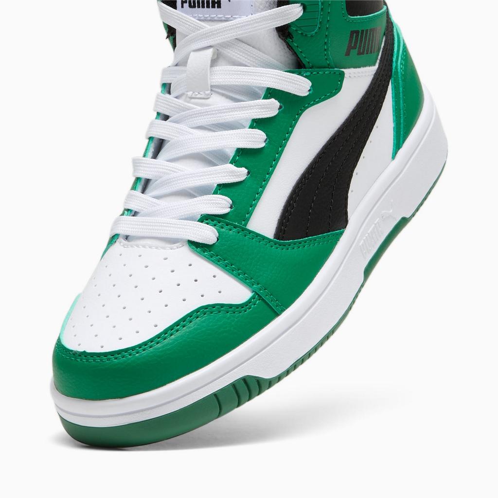Puma REBOUND V6 MID JR children's sports shoes green 39383110 size 38.5