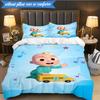 Rainbow watermelon Adventure 3pcs K-pop music group Bedding set,Ideal for Bedroom, Dormitory,Including Duvet Cover And 2pcs Pillowcases,Fan gifts