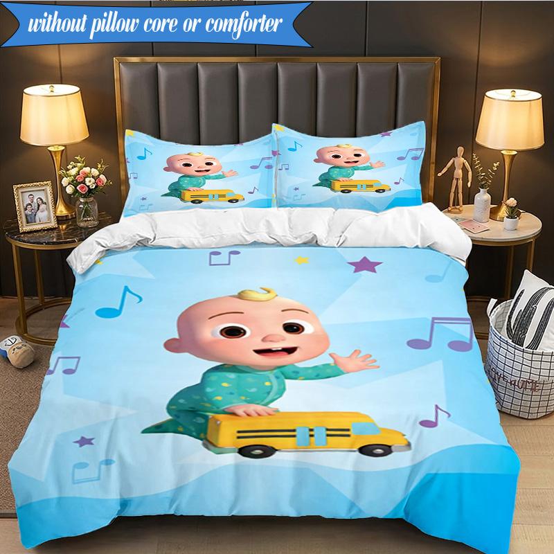 Rainbow watermelon Adventure 3pcs K-pop music group Bedding set,Ideal for Bedroom, Dormitory,Including Duvet Cover And 2pcs Pillowcases,Fan gifts