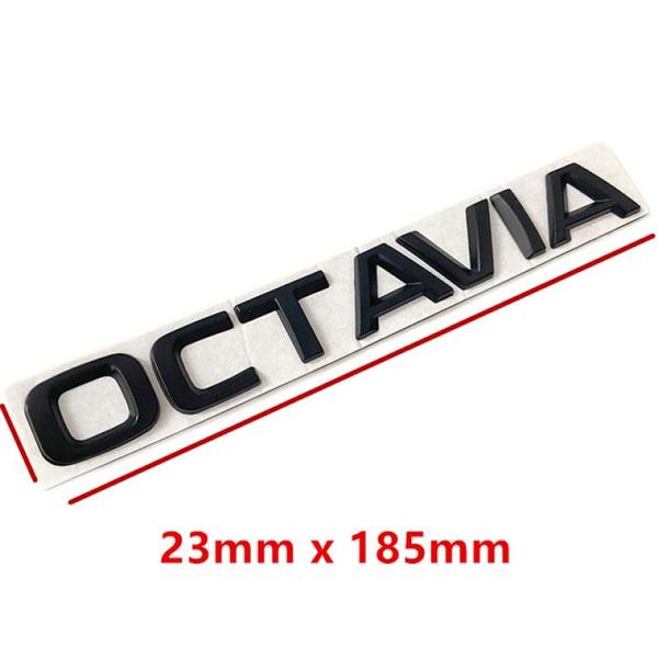 3D металлическая высококачественная наклейка на автомобиль Octavia, стильные буквы, слова, маркировка для заднего багажника, значок, логотип, наклейка, эмблема, автоаксессуары