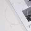 Popular 925 Silver Sparkling Round Necklace For Women Fine Jewelry Wedding Party Birthday Gift