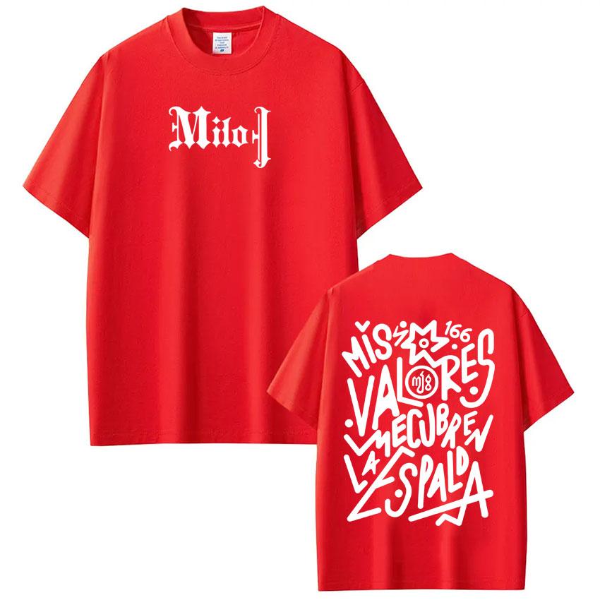 Rapper Milo J Fashion Graphic Tshirt Men Women Fashion Tshirt Summer Shortsleeved Loose Casual Harajuku Tshirts Streetwear