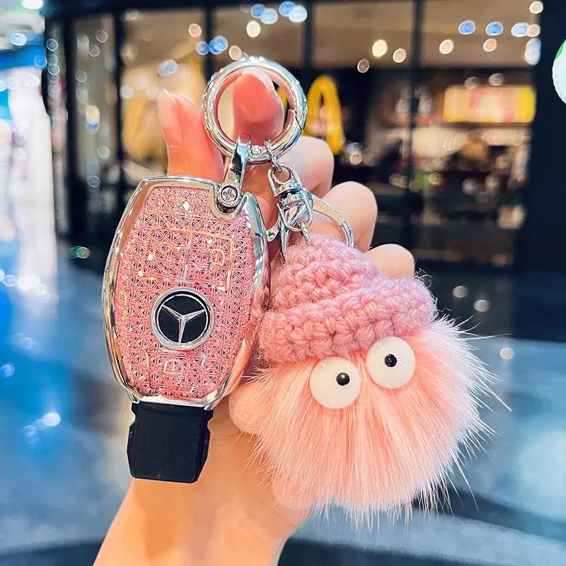 TXF4 Fashion Car Key Case Cover For Mercedes Benz A B C E Class GLS GLA GLK GLC CLS CLA AMG W204 W205 W212 W463 W176 Keychain Fob