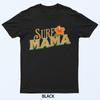 Футболка для мамы в стиле Surf Mama, цветочный, пляжный