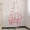 Nordic Style Cotton Rope Hanging Chair with Tassels - Indoor/Outdoor Swing Lounge