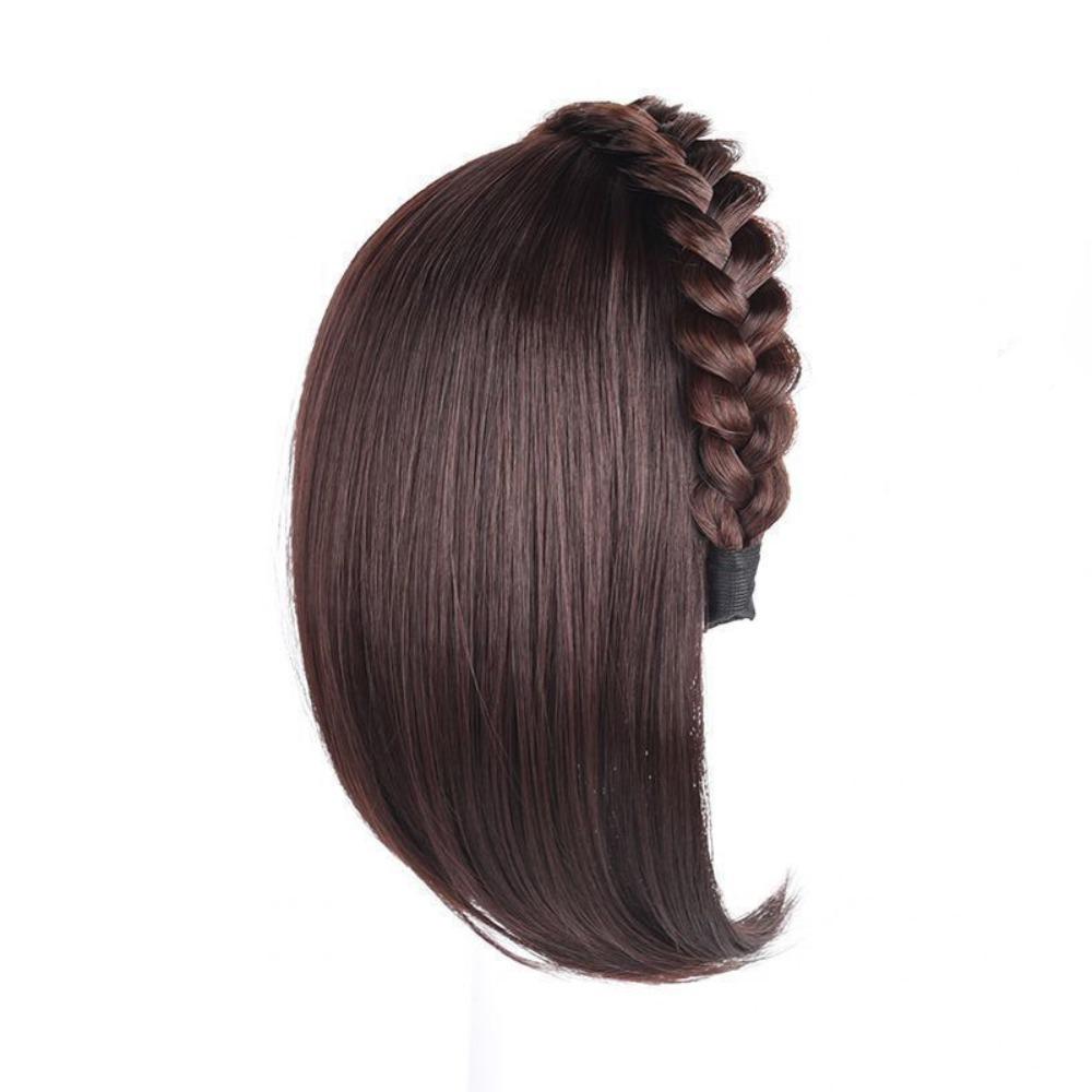 Заколка-полуободок, парик-обруч для волос, сменный блок, заплетенный в косу рыбий хвост, накладка для волос, вечеринка