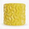 Yellow 3D Geometric Pattern Flowerpot Cover for Loft Plants