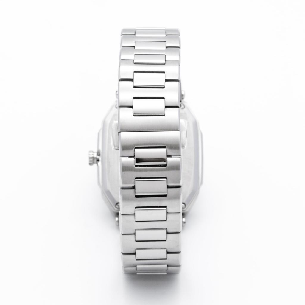 Часы 3 ATM Водонепроницаемые Madison New York Кварцевые с винно-красным циферблатом и ремешком из нержавеющей стали Fifth Avenue Мужские MA011012-5