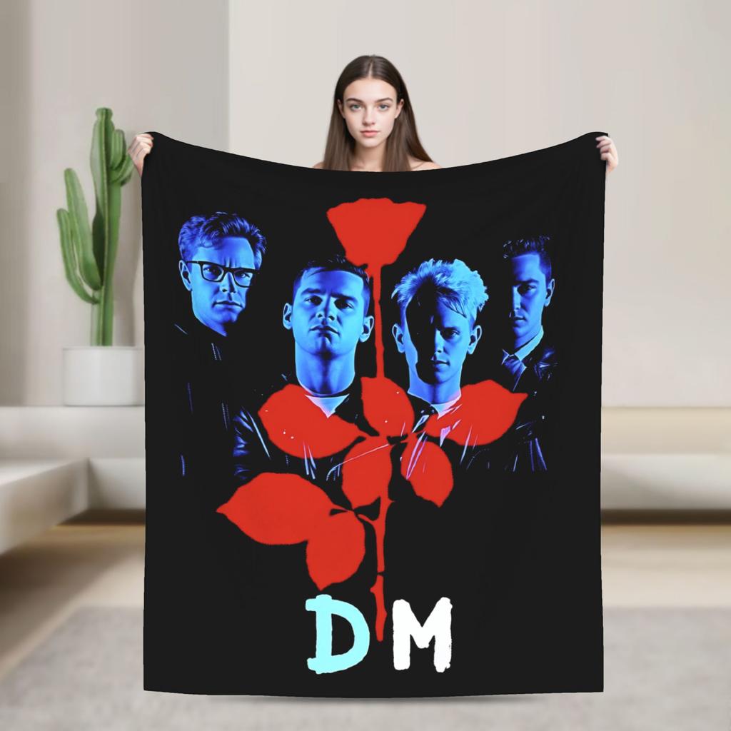 Depeches Band Mode Blanket Travel Office Flannel Bedding Throws For Outdoor Warm Custom Quality Bedspread Gift