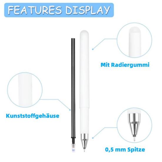 Erasable Gel Pens Fine Point 0.5mm Cartoon Design Rollerball Gel Ink Pens for Adult Kids Writing Calligraphy Note Taking