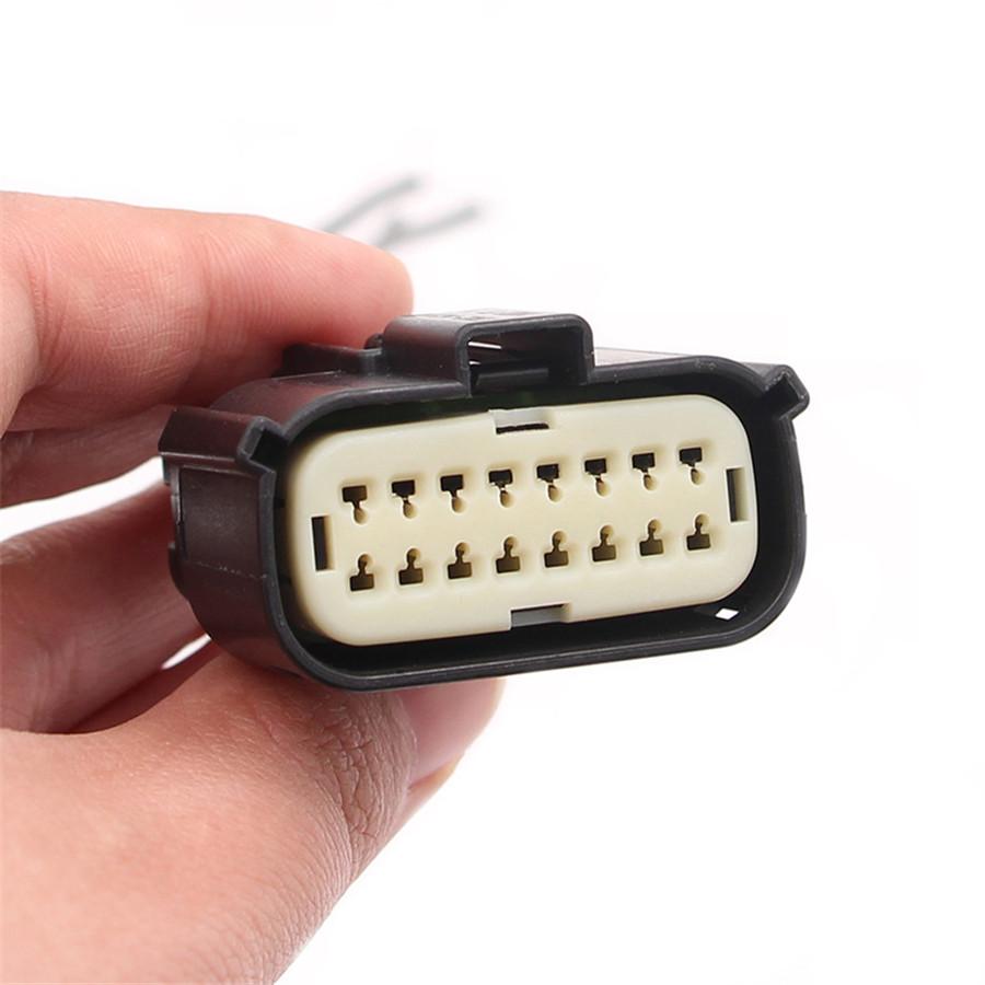16-контактный 7-проводной светодиодный разъем фары, жгут проводов для пигтейла для грузовика Ford F150 15-17