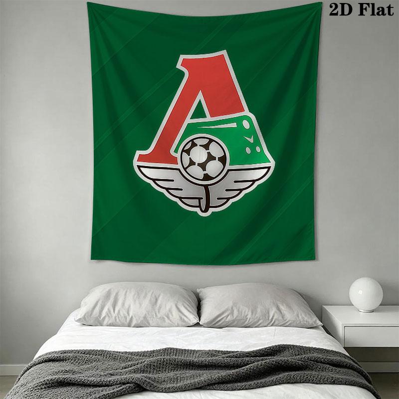Lokomotiv Moscow Surge Wall Hanging Printed Fabric Blanket Decorative Tapestries for Bedroom Living Room Home Decor