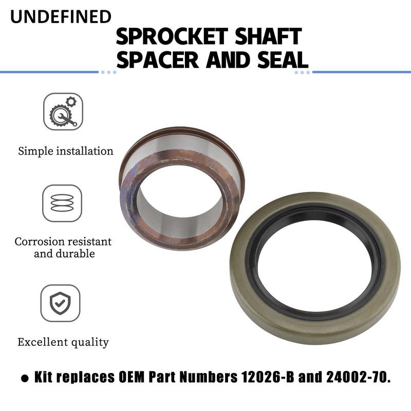 Motorcycle Sprocket Shaft Spacer & Seal Kit Fit For Harley BigTwin Shovelhead Evo FX FXD FXR FXST FL FLT FLST 1970-1998 24002-70
