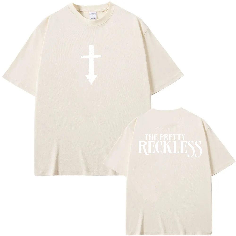 2026 Новая футболка The Pretty Reckless 100% Хлопок Футболки с графическим принтом Уличная мода Женские Мужские Повседневные С круглым вырезом Взрослые Топы Летние