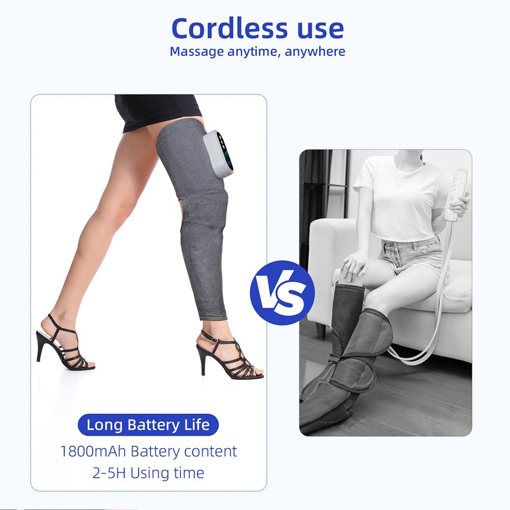 Smart Leg Massager Airbag Kneading Vibration Calf Massager Knee 360° All-round Wrapping