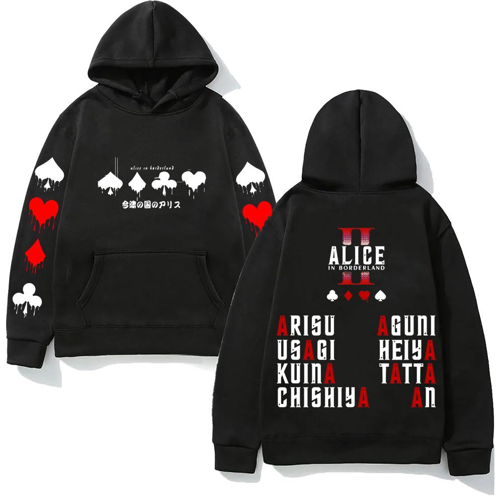 Alice In Borderland Hoodies Harajuku with Hooded Casual Comfortable Clothing High Quality Hoodie Retrofor Autumn/Winter Hooded