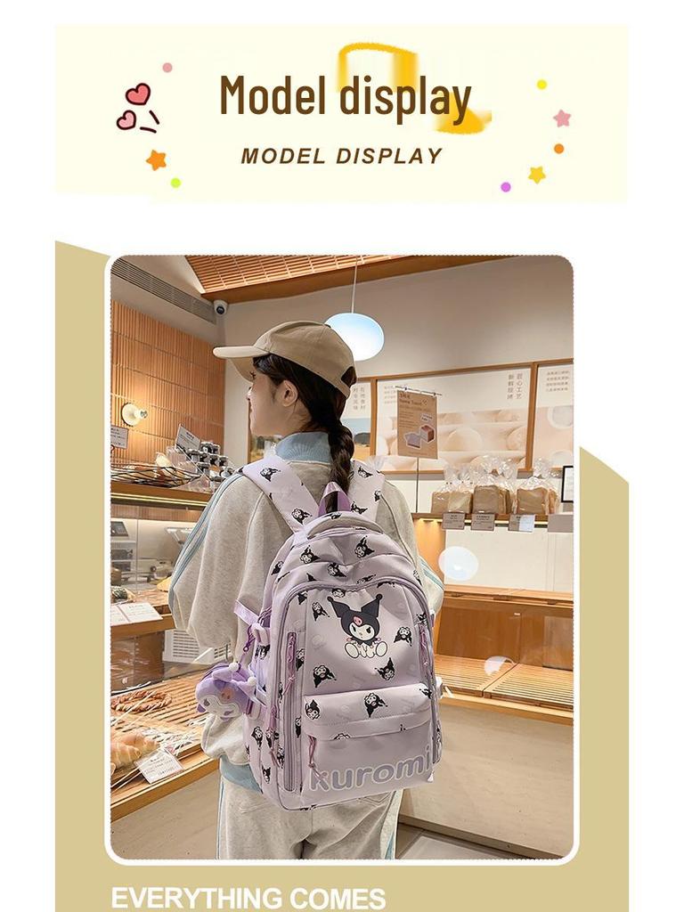 Милый рюкзак для детей с принтом для средней школы - Легкая дорожная сумка для женщин