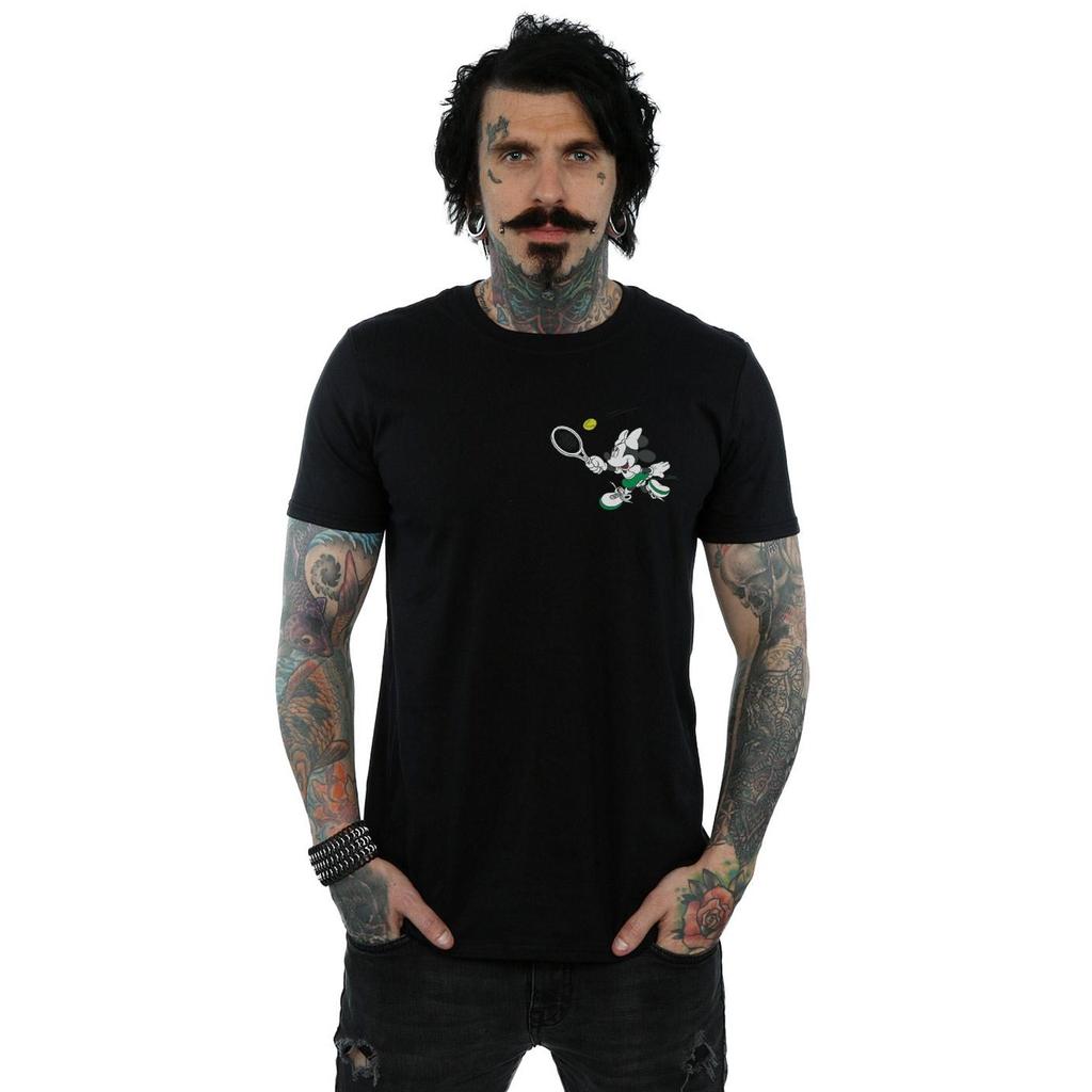 Disney Мужская футболка с принтом Минни Маус для тенниса на груди