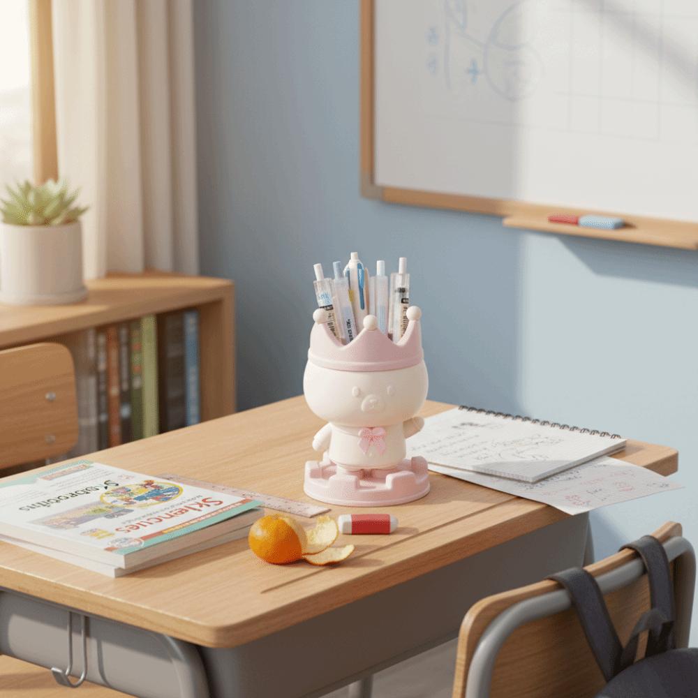 Multi-functional Pen Holder Creative Design Desktop Storage Bucket Office Use