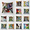 Abstract Woman Pillow Art Pillowcase Sofa Decoration Polyester Pillow Picasso Oil Painting Print Pillowcase