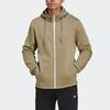 adidas Однотонная куртка с капюшоном на молнии, мужская верхняя одежда, светло-зеленый цвет HU0294